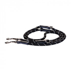 Rogz Повод с възможност за водене на две кучета в черен цвят Multi-Purpose Lead с ширина на ремъка 12 мм и дължина 2 м